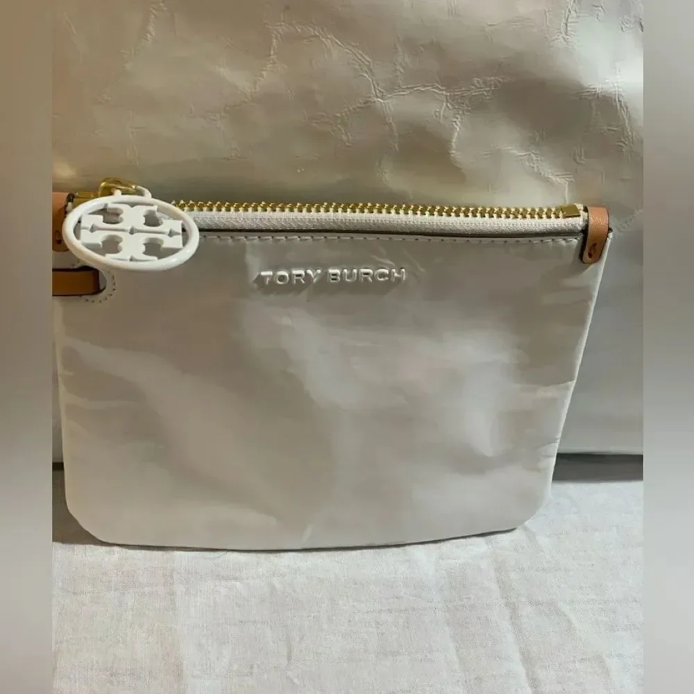 Tory Burch Milo Tote and Pouch - White